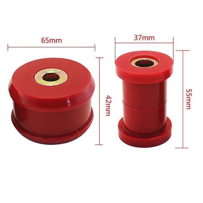 6Pcs Car Front Control Arm Bushing Kit for 98-06 / Golf 85-06 / 85-06 Red
