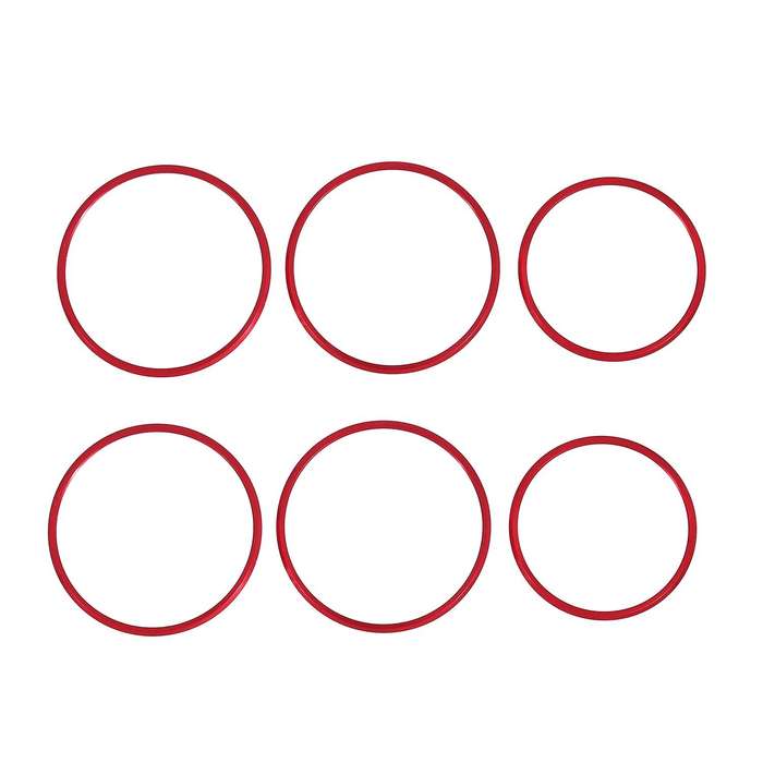 6Pcs Car Seat Adjustment Switch Knob Ring Cover Trim Red for GLA CLA Class W176 W117 W246 C117 A180