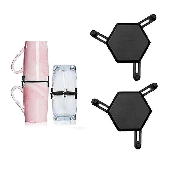 6Pcs Coffee Mug Holder Adjustable Drinkware Stacker Organizer Stackable Coffee Cup Organizer Cup Sto