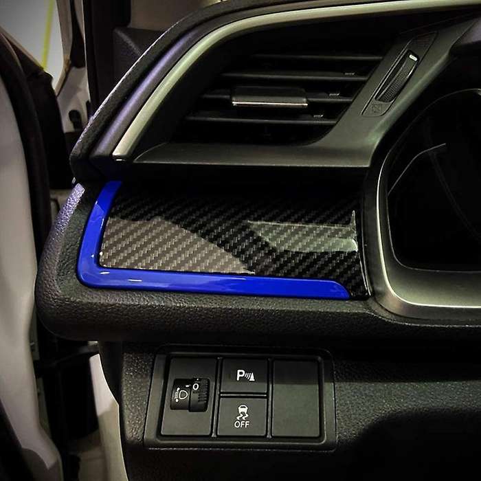 6Pcs Console Center Dashboard Cover Trim Decorative Sticker for 10Th Gen 2016 2017 2018 2019 2020