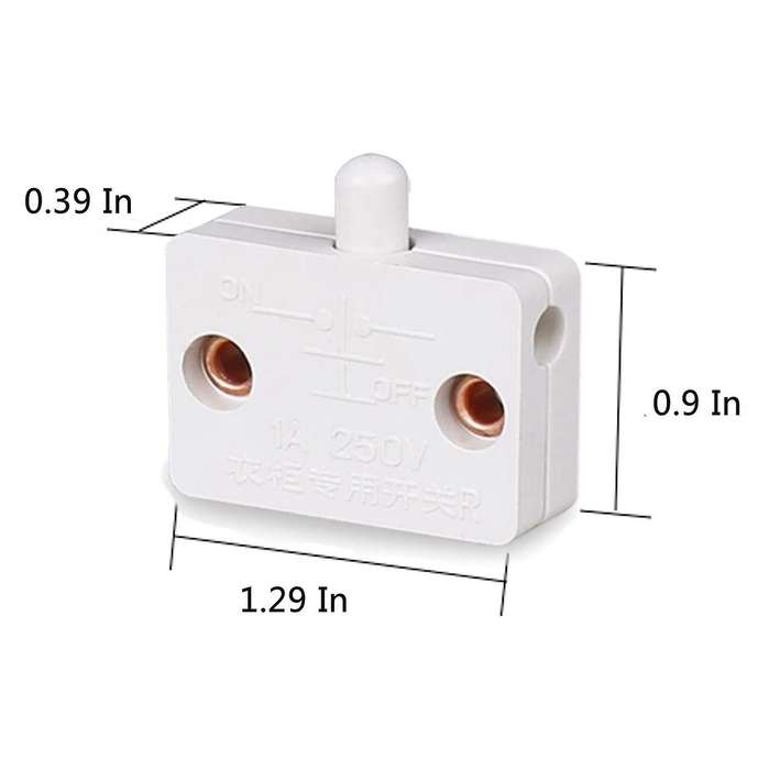 6Pcs Door Led Switch for Closet Light,Normally Closed Cabinet Electrical Lamp Switches,for Closet Pa