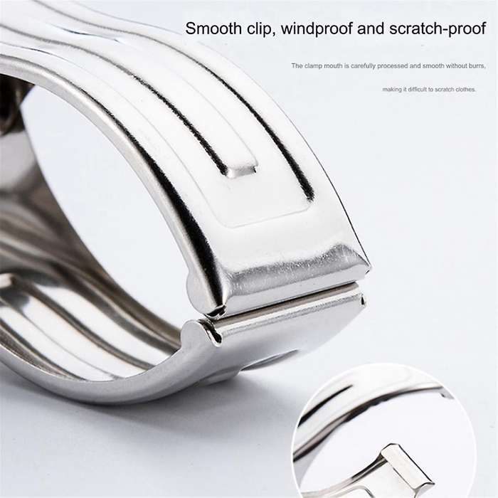 6Pcs Metal ClothesPins,Row Cover Clips Stainless Steel Pool Towel Clips,Chair Clips for Beach Towels