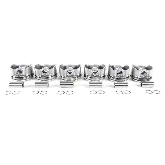 6Pcs Pistons & Rings Kit 2720303717 2720304017 A2720301018 for E-CLASS M272 CL203 S204 W211 S211 W2
