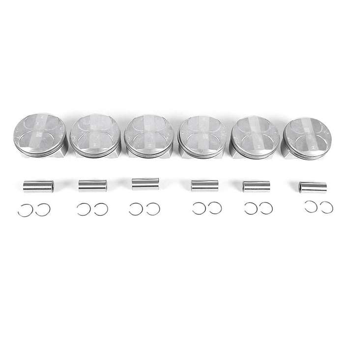 6Pcs Pistons & Rings Kit 2720303717 2720304017 A2720301018 for E-CLASS M272 CL203 S204 W211 S211 W2