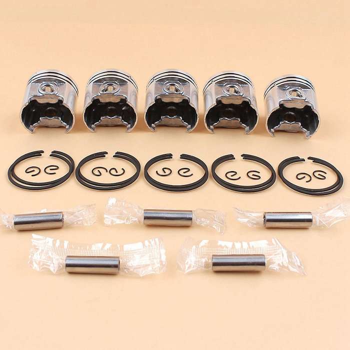 6PCS Piston Pin Ring Kit is Suitable for 017 MS170 MS170C MS 170 Replacement Chain Saw Engine Motor