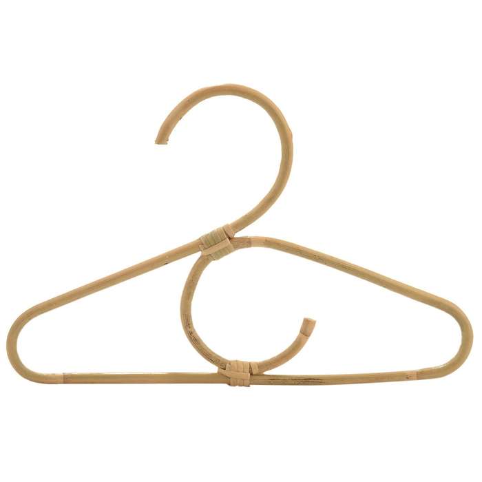 6pcs Rattan Clothes Hanger Nordic Style Kids Garments Organizer Rack Children Hanger Kids Hangers F