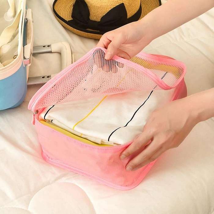 6PCS Travel Storage Bag Set for Clothes Tidy Organizer Wardrobe Suitcase Pouch Travel Organizer Bag