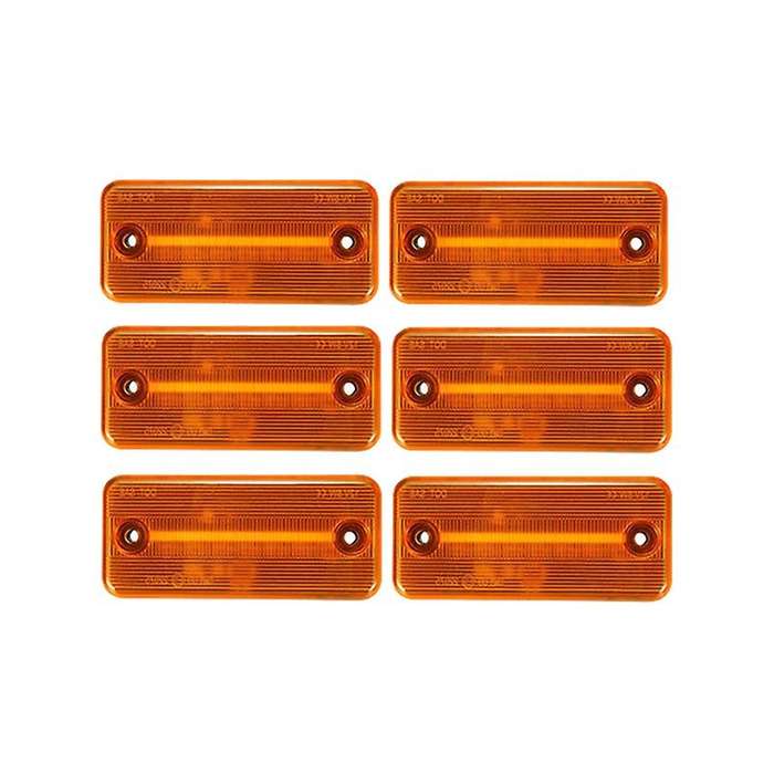 6Pcs Yellow Car LED Side Marker Light Turn Signal Light for Ducato Boxer Truck