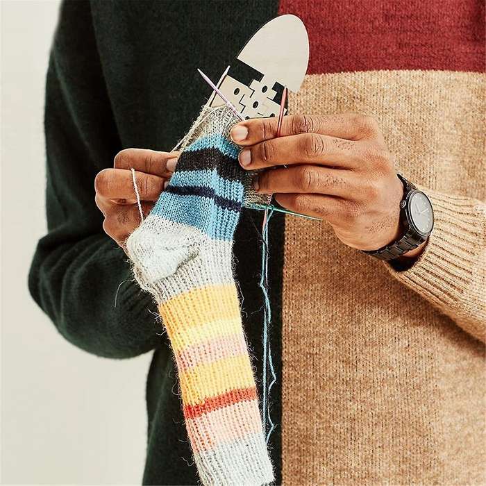 6Pcs Wooden Sock Blockers for Knitting,Adjustable Sock Blocker for Knit Blockers Knitting Crochet St