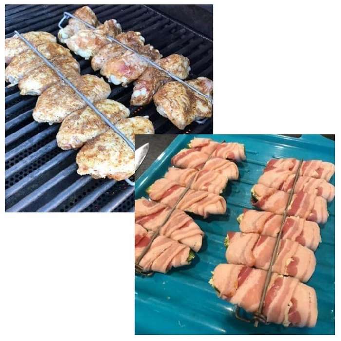 6-Piece Chicken Wing Grill, Track Rail Chicken Wing Grill, Chicken Wing Grill, Grill Tools