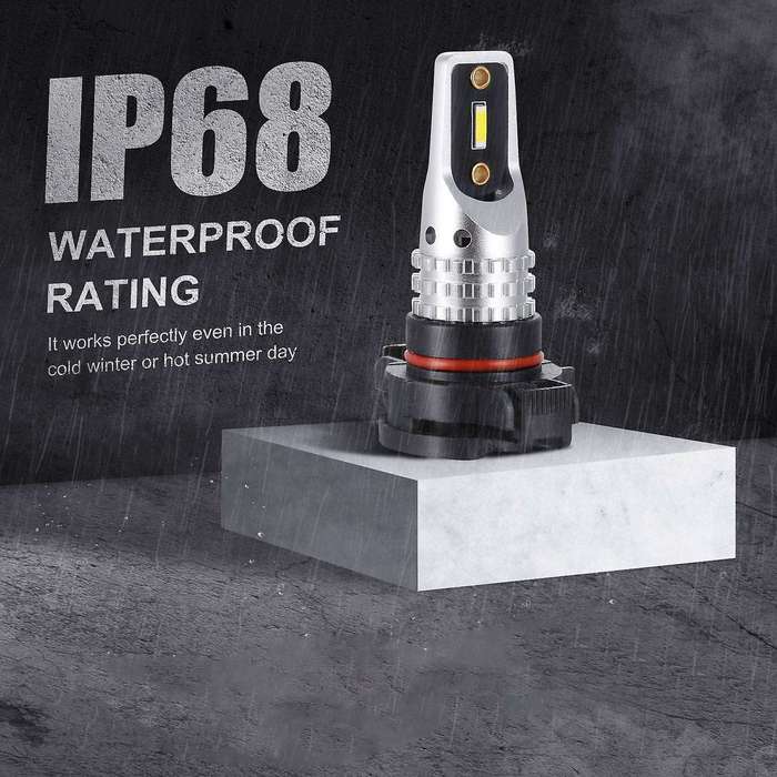 6PCS-CSP LED 5202/H16 Led Light Bulb 288W LED Bulbs for DRL Fog Lights,6500K White(Pack of 2)
