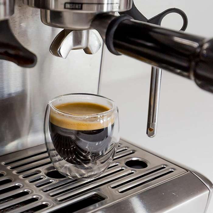 6-Piece Espresso Cup Double-Layer Insulated Espresso Cup Glass Coffee Cup