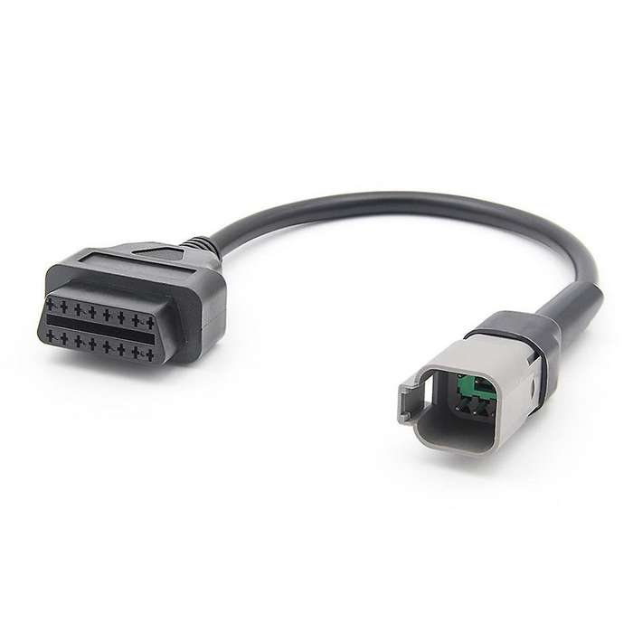 6pin to 16pin Diagnostic Obd2 Cable Adapter, Obdii Scanner Replacement for Can Am Atv Utv Motorcycl
