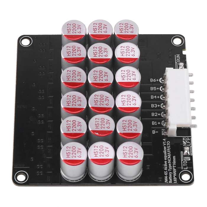 6S 5A Whole Group Balancer Active Lithium Lipo Lifepo4 Battery Equalizer Energy Transfer Capacitor B