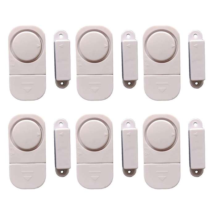 6sets/pack Wireless Anti Theft Apartment Burglar Alert Door Alarm Window for Home Security Diy Magne
