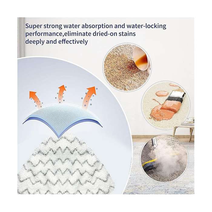 6sets Mop Cloth for Poweredge 1544z 2078 20781 Vacuum Cleaner Mop Pads