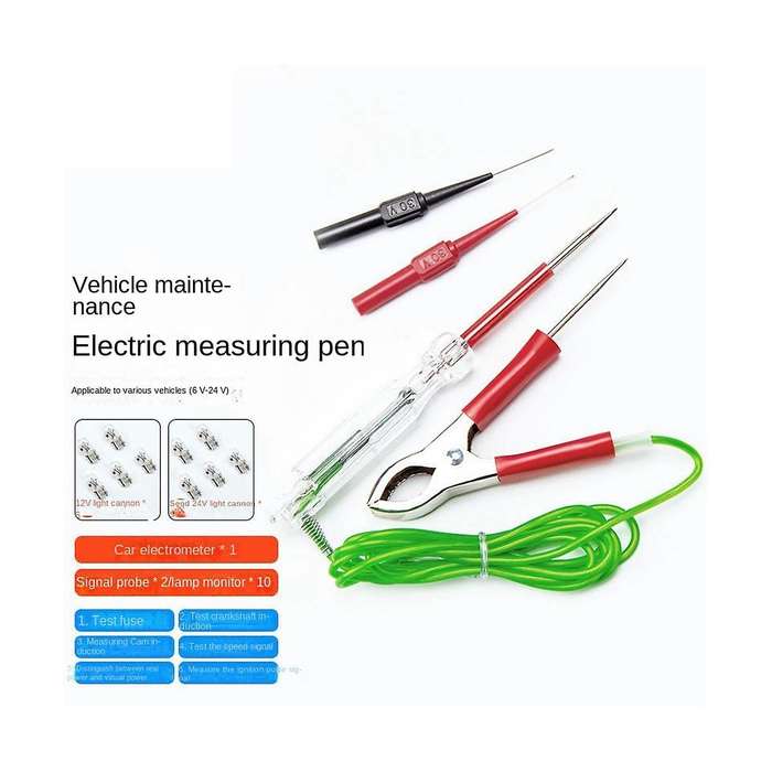 6v-24v Car Test Polarity Pen Circuit Test Led Light Supply Voltage Scanning Probe Multifunctional Ca