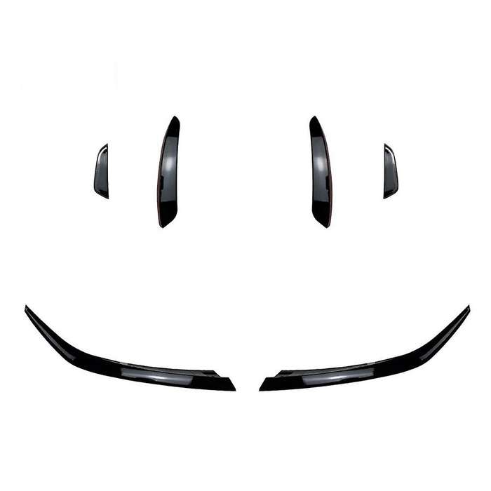 6X Front Bumper Splitter Spoiler Canardr Air Knife Trim for a Class W177 A180 A200 A220 A250 2019+