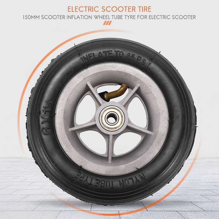 6x1 1/4 Tyre 150mm Scooter Inflation Wheel Tube Tyre for Electric Scooter