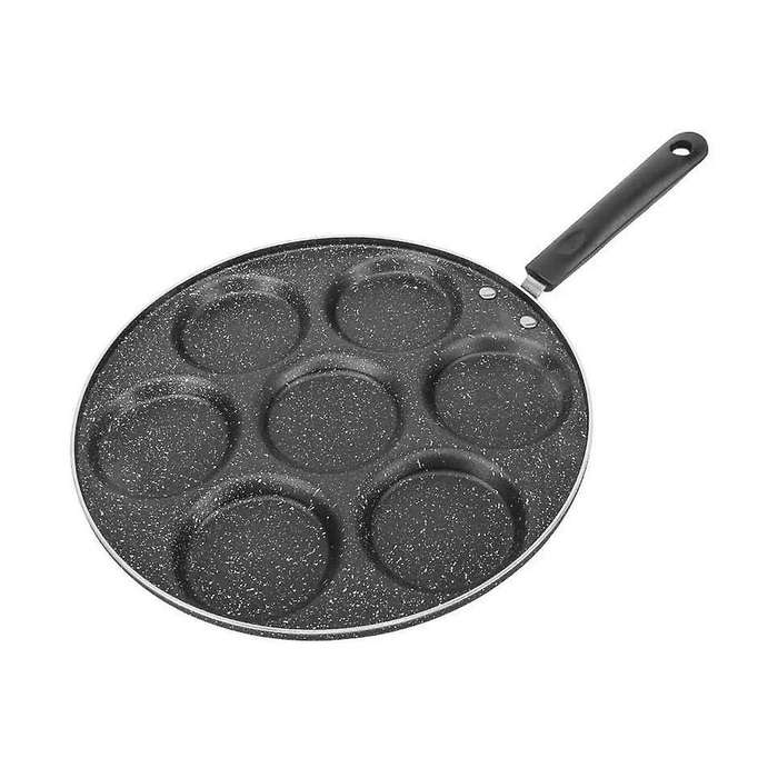 7 Cups Pancakes Frying Pans Breakfast Egg Pan Durable Non-stick Pan Holes Cooking Egg Ham Pans Panc