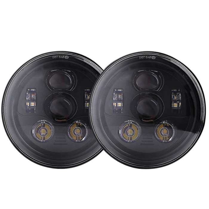 7 Inch 45W Led Headlights 6000K Projector Round LED Headlight for JK TJ LJ CJ 4 Door 2 Door Freedom