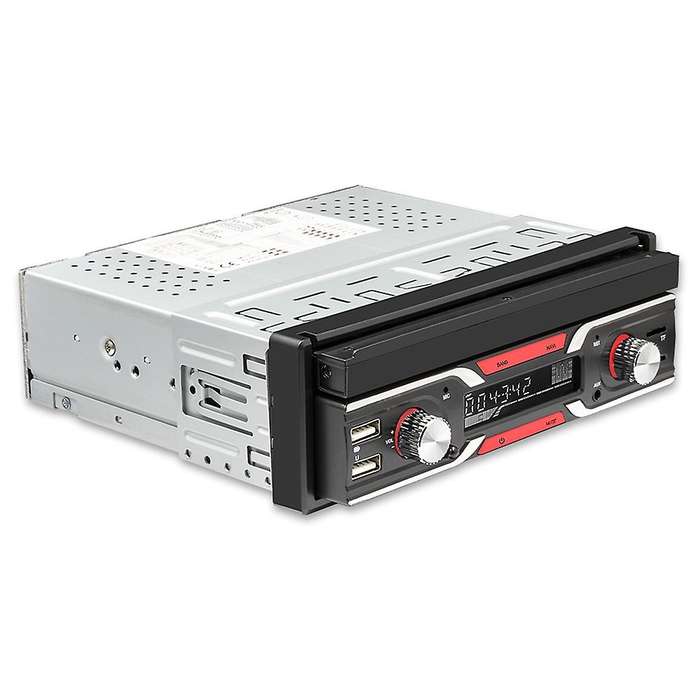 7 Inch Car Radio Retractable Screen Multimedia Video 1Din 7-Color Light MP5 Player Support Bluetooth