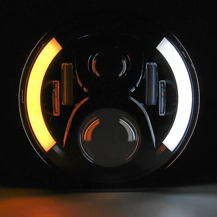 7 Inch Motorcycle Led Headlight with DRL Turn Signal Lights for HD