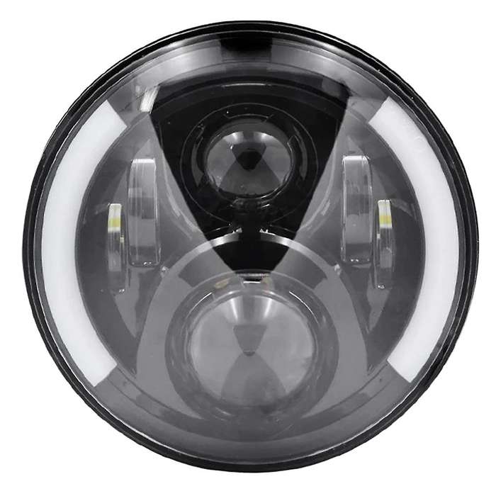 7 Inch Motorcycle LED Headlights Motorcycle LED Round Headlights with Amber Turn Signals for Softail