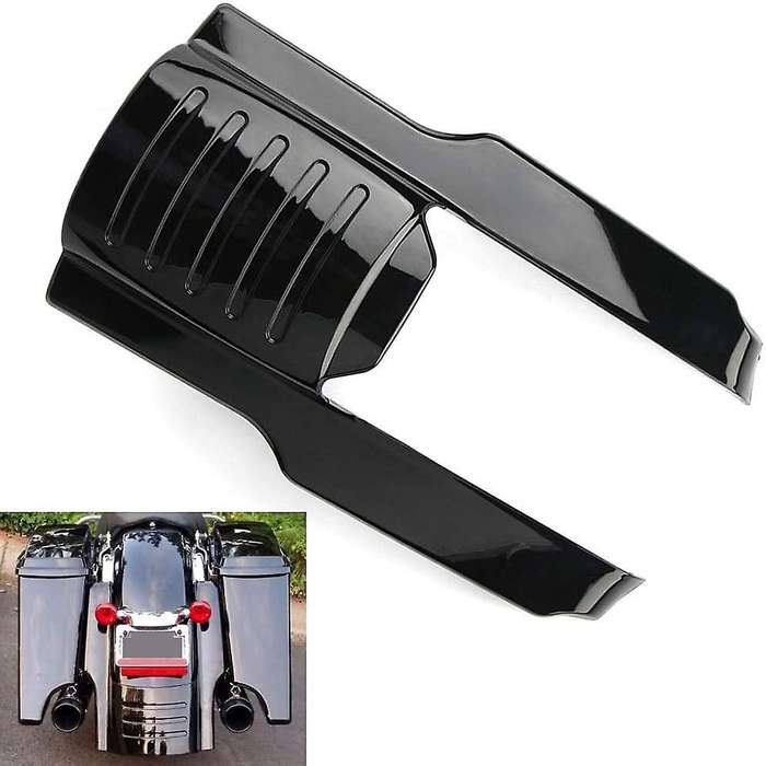 7 inch Motorcycle Stretched Extension Short Filler Cover for Touring Street Road Glide 1996-2008 Bla