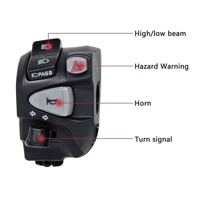 7/8inch 22mm Motorcycle Handlebar Control Switch Turn Signal Switch Button for 125 PCX150 2018 2019