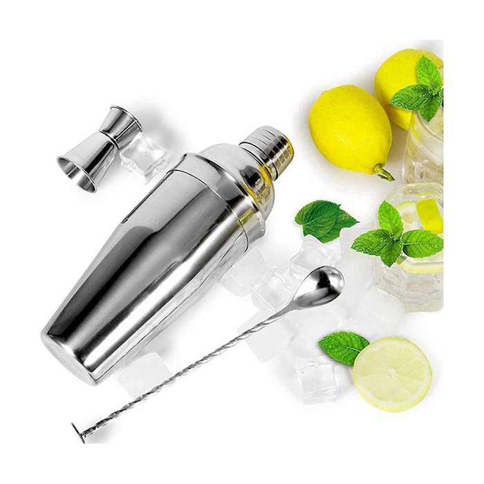 750ml Cocktail Shaker Mixer Stainless Steel Wine Martini Boston Shaker for Bartender Drink Party Ba