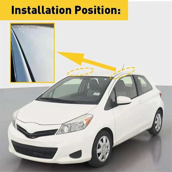7555152160 7555252140 for Yaris Sedan 07-11 Side Door Roof Drip Moulding Trim Finish Strip LH&RH Wa