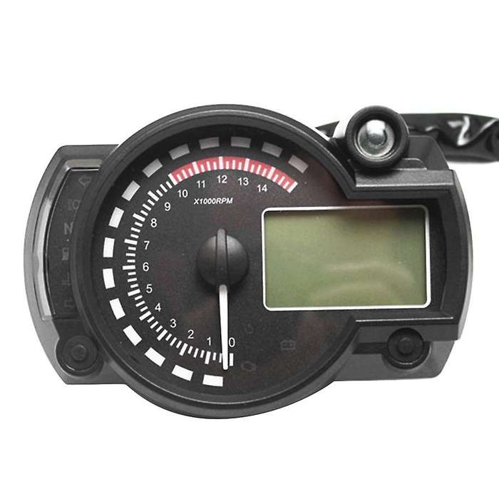 7-Color LED Motorcycle RX2N ATV LCD Digital Speedometer Tachometer Meter 15000Rpm 12(V)