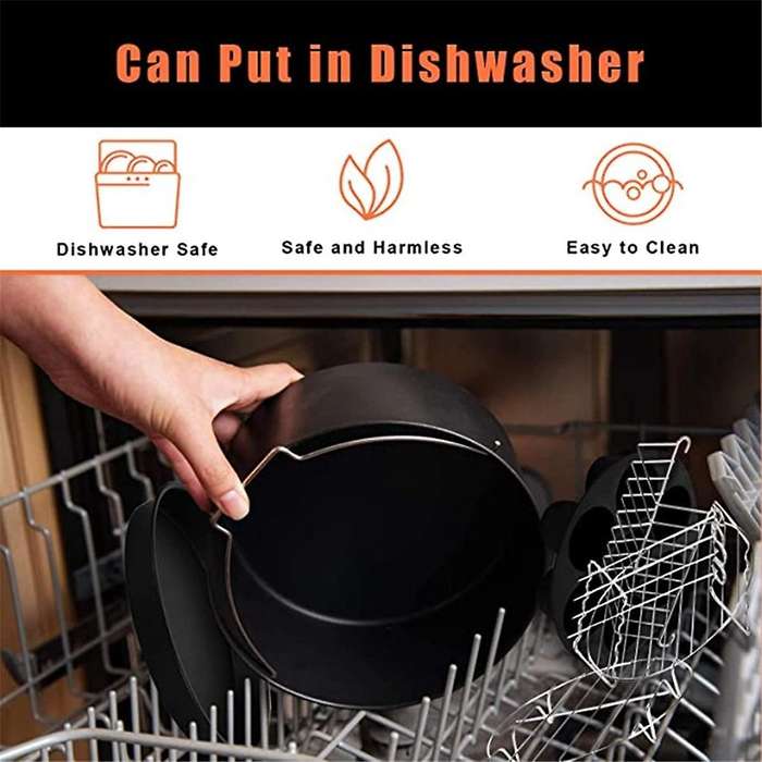 7-Inch Baking Basket for HD9925/HD9860/HD9905/01 Air Fryer Cake Barrel Non-Stick Baking Pan Accessor