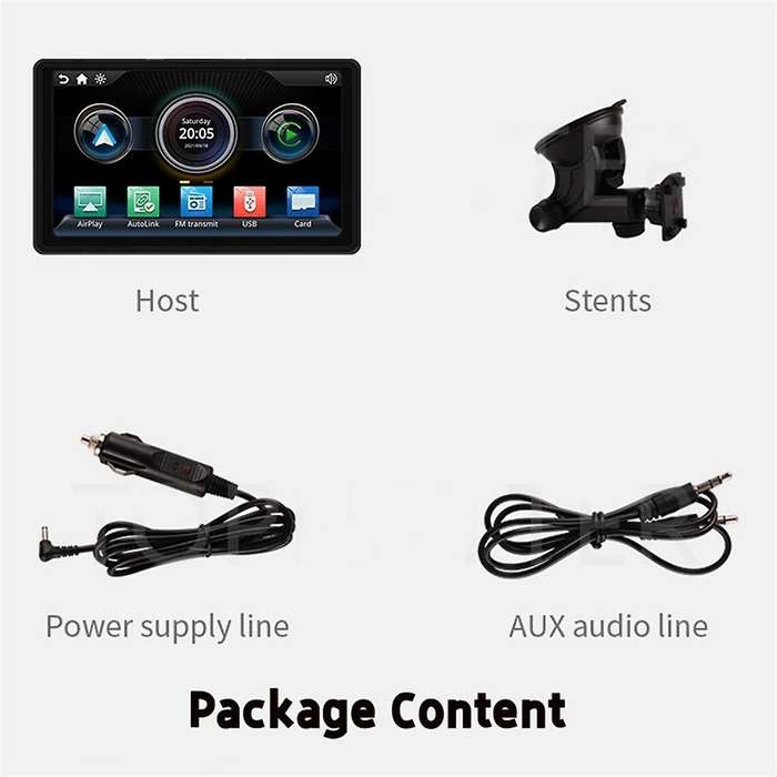 7inch Universal Car Smart Radio Touch Screen Multimedia Player Wireless Bluetooth Carplay Portable S