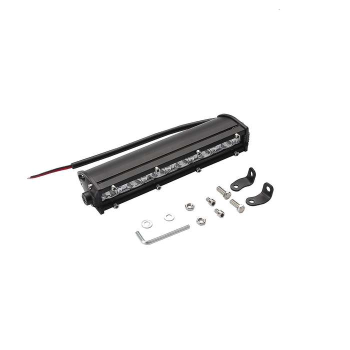 7Inch Ultra-Slim Single Row Off Road LED Light Bar 1800LM 18W Waterproof Spot Flood Combo Light for
