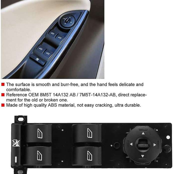 7M5T-14A132-AB Electric Power Window Master Control Switch Button for Focus C-Max 2009-2013