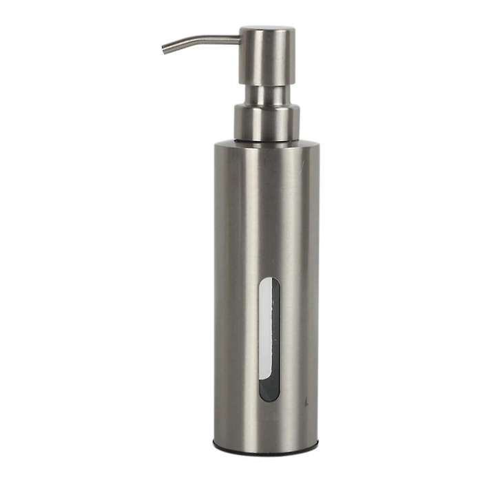 7oz Pump Dispenser for Bathroom, Stainless Steel Dish Soap Dispenser for Kitchen, Rustproof Liquid