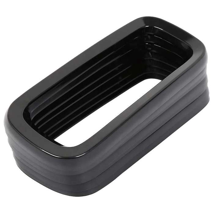 7Pcs Bright black without Mesh Front Grille Inserts Sticky Grill Cover Frame Trims Kit for 2015-2018
