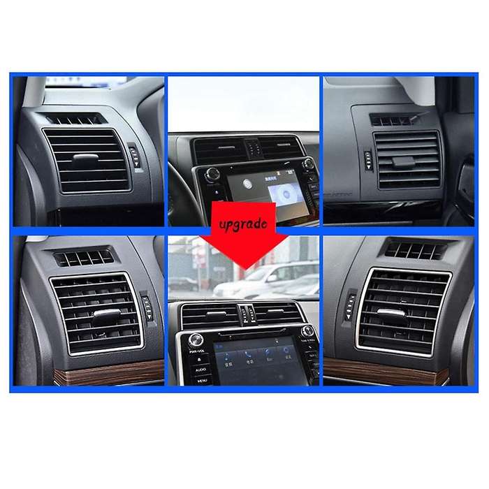 7PCS Car Interior Air Outlets Cover Trims for Land Cruiser Prado 150 2018-2020 Car Accessories