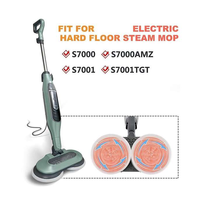 7pcs for S7000 S7001 T2 T21 U6002 Series Mop Pads & Scrub All-in-one Hard Floor Mop