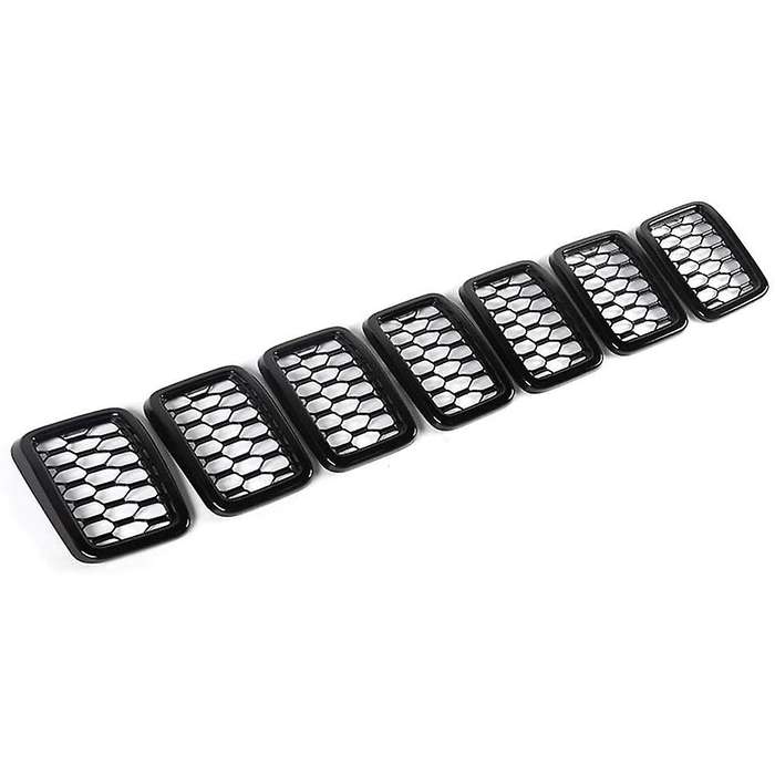 7PCS Front Grill Mesh Inserts,Rings Covers Inserts Kit for 2017 2018 2019 2020 2021 Grand (Black)