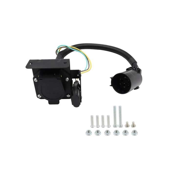 7-pin, 4-pin Trailer Plug Socket Wiring 12v Electrical Connector Adapter for Rv Us Version