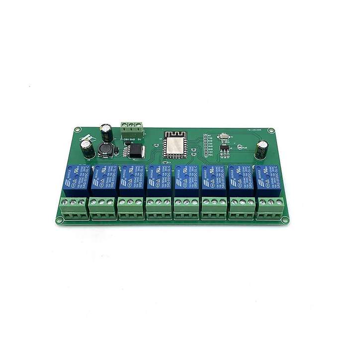 8 Channel Esp8266 Wireless Wifi Relay Module Esp-12f Development Board Dc 5v/7-28v E- App Remote Co
