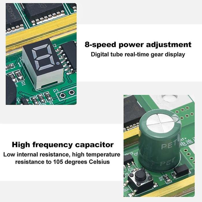 8 Gear Power Adjustable Spots Welding Machine Circuit Board for Lithium Battery Spots Weld Mini Batt