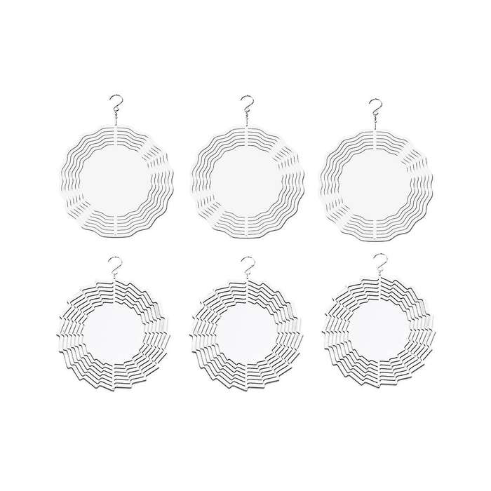 8 Inch 3D Wind Spinner Hanging Sublimation Wind Spinners for Garden Indoor Outdoor Window Decor Pat