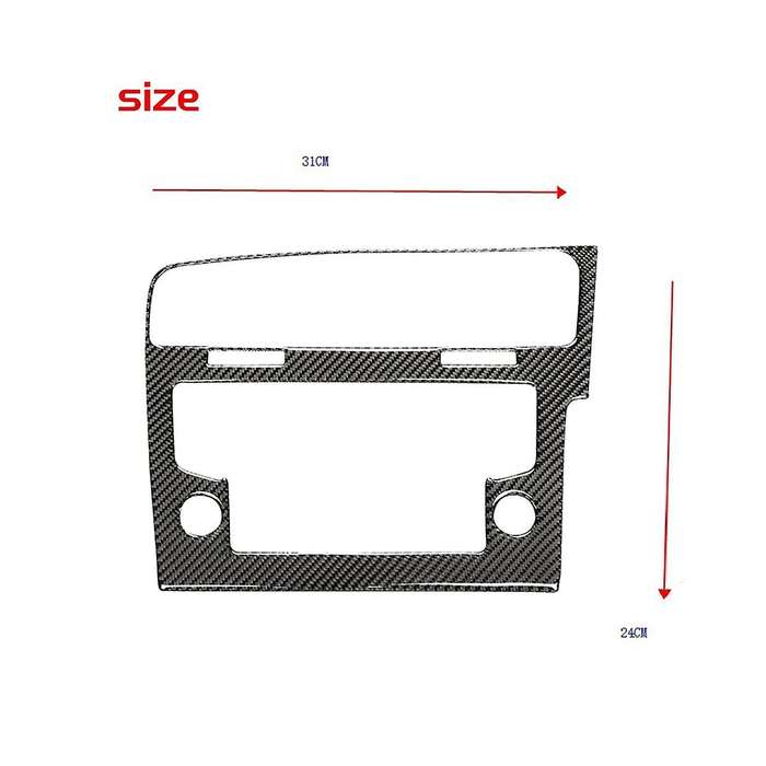 8 Inch Carbon Fiber Frame Upgraded Version Radio Panel Decorative Frame for Golf 7 Mk7 Golf 7.5 Mk7