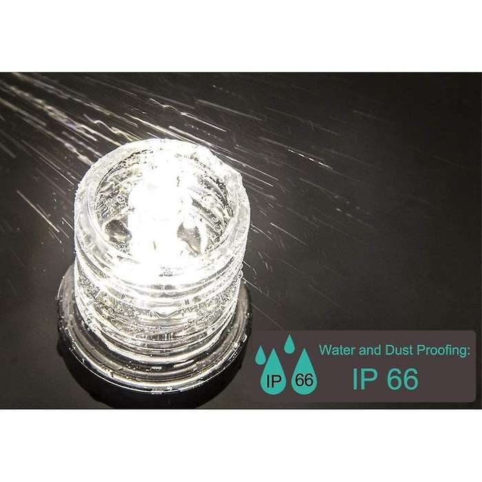 8 Inch Fold Down LED Navigation Light 360 Degree Sailing Signal Lamp for Yacht Boat Stern Anchor Lig