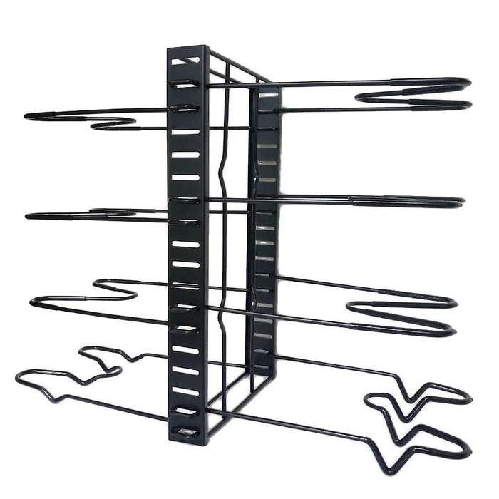 8 Layer Pan Shelf Kitchen Storage Organize Lid Rack Pot Stand Cookware Holder Dish Drainer Shelves