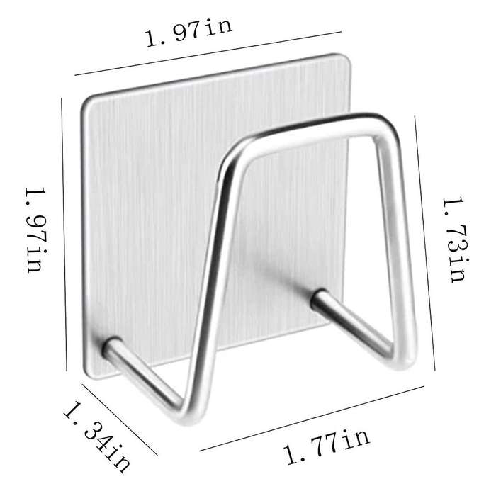 8 Non-Perforated Sponge Racks Stainless Steel Sponge Drain Racks Steel Ball Rag Storage Rack Sink Ra